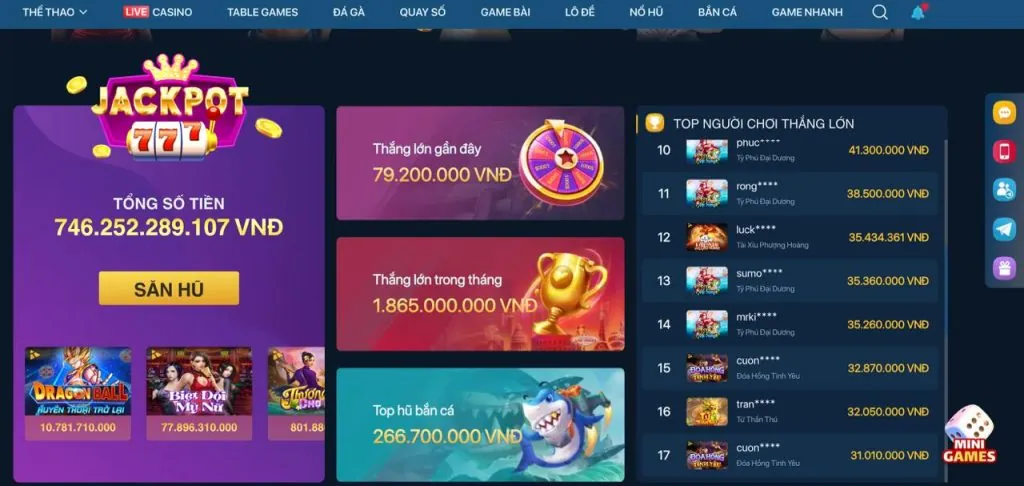 Bắn cá và đá gà mm888 nổ hũ